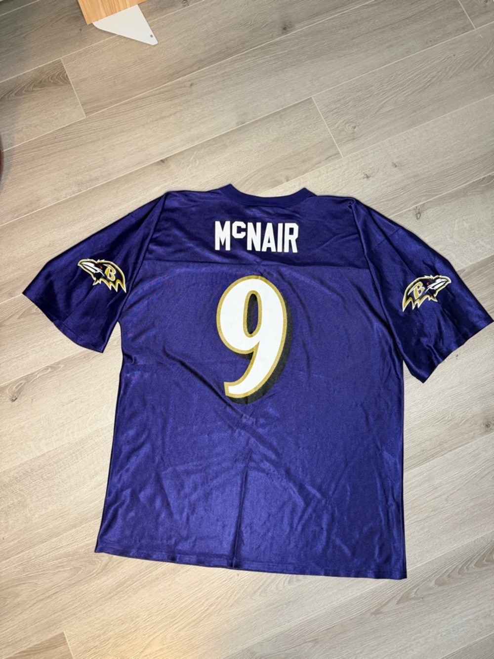Baltimore Ravens Steve McNair #9 NFL Jersey Purple Sz L
